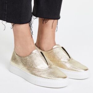ZCD MONTREAL • Gold Hamilton Sneakers Shoes In Oro